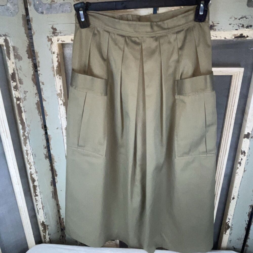 Vintage Cottage Tailor Military Inspired A-Line Skirt. USA Union Made Size 10